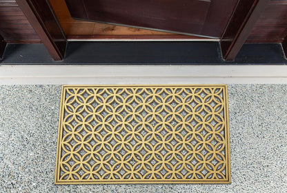 DII Rubber Doormats Collection All Weather, 18x30, Lattice