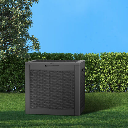 50Gal Outdoor Storage Box Anti-Theft Delivery Box Lockable Deck Box | Heavy-duty UV & weatherproof resin for secure parcel drop, patio cushion storage, garden tools & porch package organization