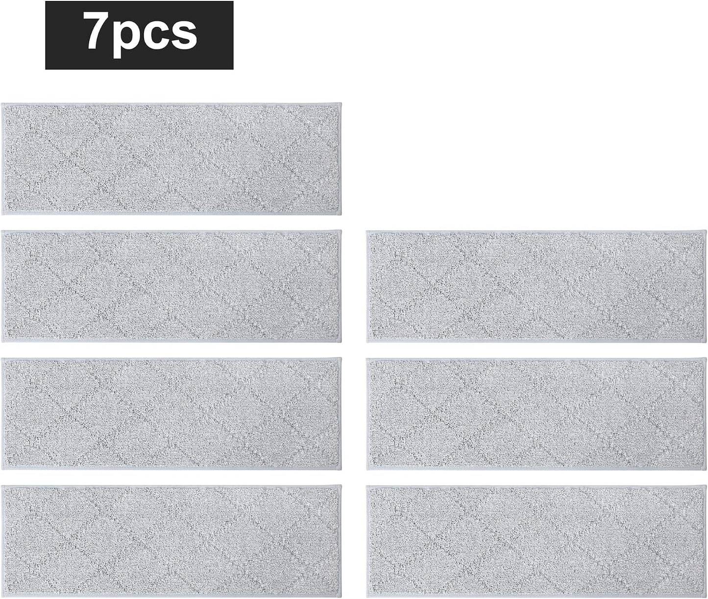 COSY HOMEER Edging Stair Treads Non-Slip Carpet Mat 28inX9in Indoor Stair Runners for Wooden Steps, Edging Stair Rugs for Kids and Dogs, 100% Polyester TPE Backing(4pc, Beige)