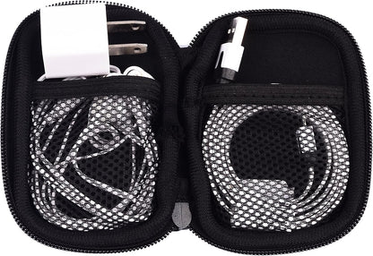Black Universal Neoprene Zipper Headphone Headset Dock Charger Cable Organizer Electronics Accessories Case Various USB, Mp3, Charge, Cable organizer Pouch
