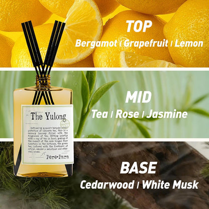 Luxury Hotel Scent Reed Diffuser Rifill 400ml (13.53oz) with 6 Reed Sticks | English Pear & Freesia Scent | Home, Bathroom & Office Decor | Long-Lasting Room Freshener | Premium Gift Set
