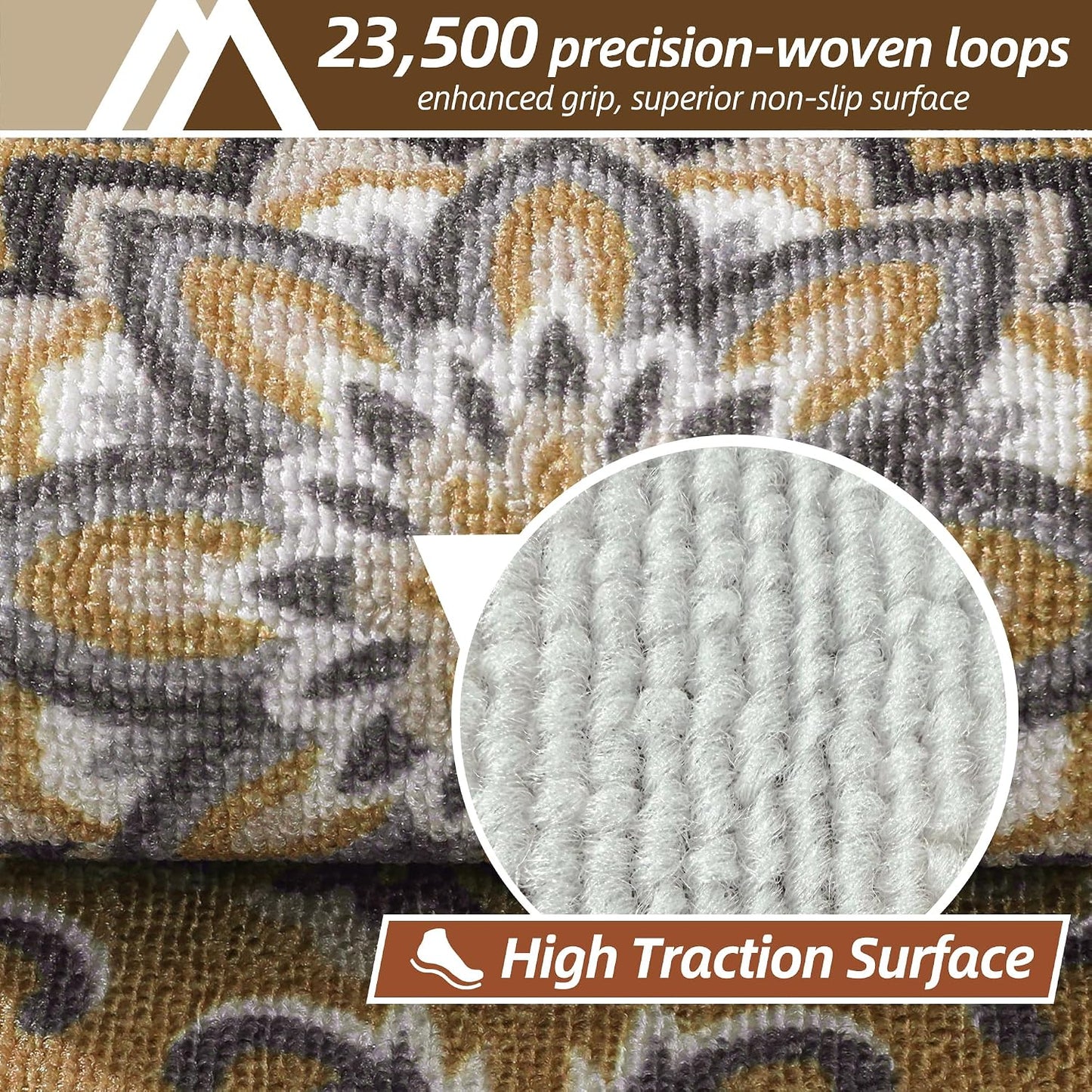 COSY HOMEER Stair Treads for Wooden Steps Non Slip Washable 8" X 30" 4pcs | Self Adhesive,Peel and Stick,Soft Carpet Stair Treads for Kids,Elder,Pet,Residue Free,Reusable Stair Runner,Multi-Surface Use