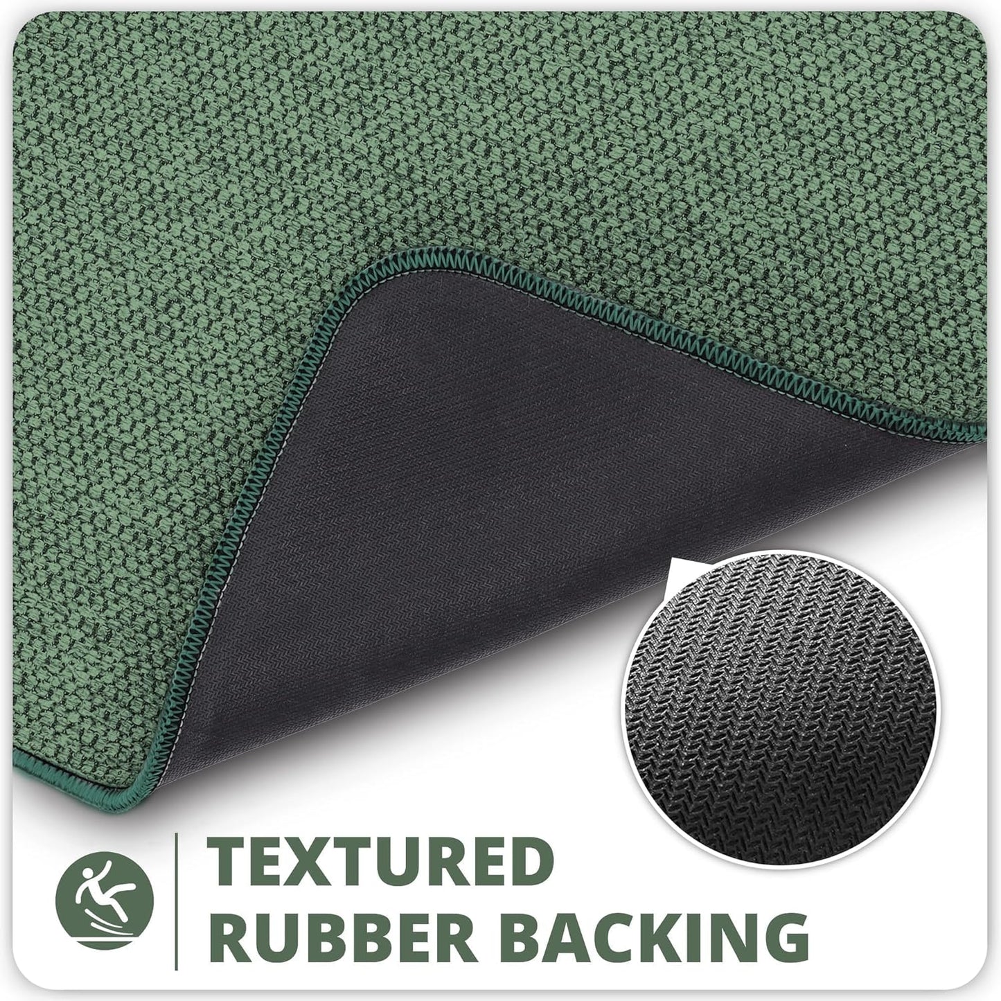 Bath Mat,Ultra Thin Bathroom Rugs,Rubber Bath Mats for Bathroom,No Slip Bath Rugs,Quick Dry,Machine Washable,Low Pile,Absorbent,Shower Outside,Sink,Home Decor Accessories.Grey,1'5"x2'3"(17x27Inch)