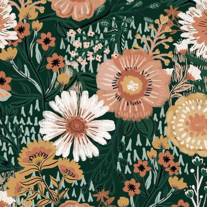 Dimoon 17.3''x78.7'' Peel and Stick Wallpaper Floral Cute Contact Paper Vintage Village Country Cottage Wallpaper Farmhouse Yellow Beige Renter Friendly Geometry Waterproof Embossed Kitchen Bedroom