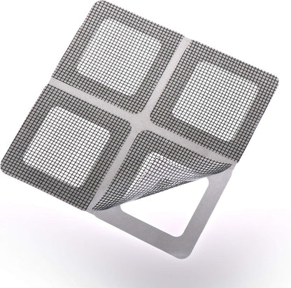 by.RHO Window and Door Screen Repair Patch kit. 25 Patches, (1⅞" x 1⅞" x 20pcs) (3½" x 3½" x 5pcs)