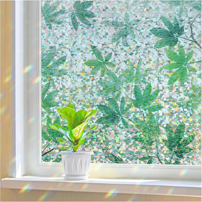 Haton Window Privacy Film Frosted Glass Film for Door Bathroom Shower, Peel & Stick, Day & Night, Papel para Ventanas Privacidad, Covering Sticker Removable Decorative Translucent Pure 17.5" x 78.7"