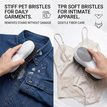 2 PCS Stain Brush for Clothes, Double Sided Soft Bristle Stain Remover Silicone Household Washing Clothes Brush Multipurpose Brushes