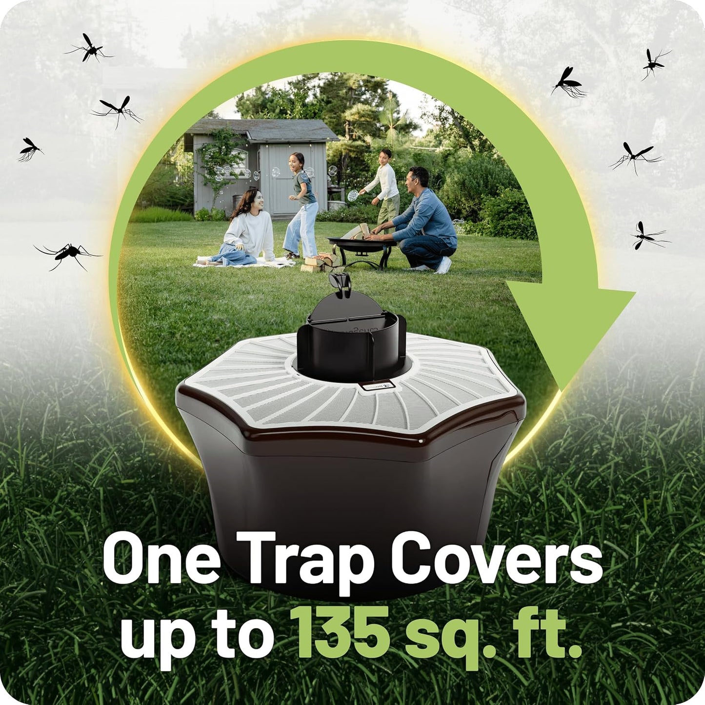 Biogents Mosquitaire Outdoor Mosquito Trap with CO₂ Booster & Sweetscent Lure | Eco-Friendly, Pesticide-Free, Pet-Safe Repellent Alternative | Electric Catcher for Comprehensive Mosquito Control