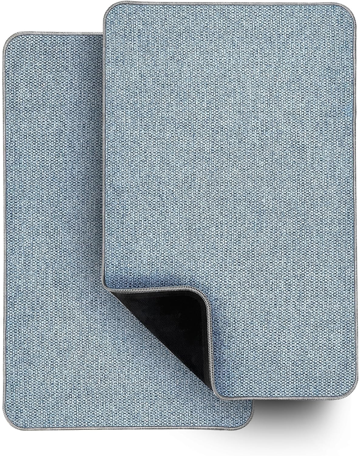 Bath Mat,Ultra Thin Bathroom Rugs,Rubber Bath Mats for Bathroom,No Slip Bath Rugs,Quick Dry,Machine Washable,Low Pile,Absorbent,Shower Outside,Sink,Home Decor Accessories.Grey,1'5"x2'3"(17x27Inch)