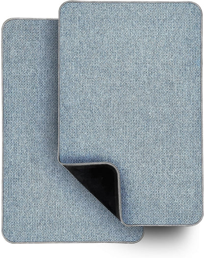 Bath Mat,Ultra Thin Bathroom Rugs,Rubber Bath Mats for Bathroom,No Slip Bath Rugs,Quick Dry,Machine Washable,Low Pile,Absorbent,Shower Outside,Sink,Home Decor Accessories.Grey,1'5"x2'3"(17x27Inch)