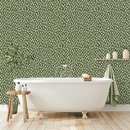 HAOKHOME Peel and Stick Wallpaper Boho Modern Dots Wall Paper Removable for Bathroom Caramel/White Contact Paper 17.3in x 9.8ft
