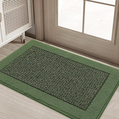 BEQHAUSE Indoor Door Mat 20" x 32", Dirt Trapper Door Mats Non-Slip Entryway Rugs Washable, Resist Dirt Absorbent Welcome Mat, Low Profile Floor Mats for Front Back Door and Entryway, Taupe