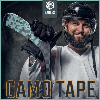 EAGLES Hockey Tape Multipurpose Cloth Tape Roll for Lacrosse Baseball & Softball Bats, Rackets, Pullup Bars, Gardening Tools, Sports Gift Perfect for Wrist, Ankle, Foot, Knee and Hand Taping (Clear)