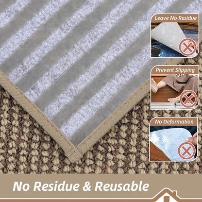 BEQHAUSE Stair Treads for Wooden Steps 28inX9in, Carpet Stair Treads Non Slip Indoor, Machine Washable Stair Runners for Kids Elders and Pets, Carpet for Stair Rugs Mat, TPE Backing, 4pcs, Taupe
