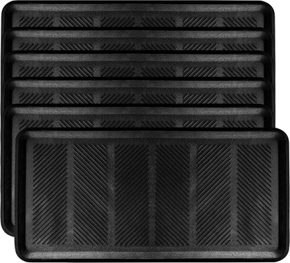 SafetyCare Rubber Shoe & Boot Tray - Multi-Purpose - 32 x 16 Inches - 2 Mats