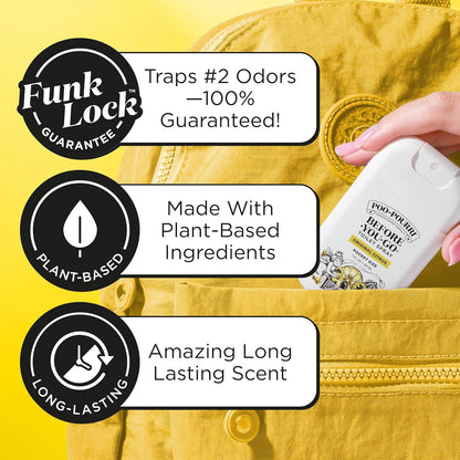 Poo-Pourri Before-You-Go Toilet Spray Refill, Original Citrus, 16 Fl Oz, Up to 800 Uses, Bathroom Odor Deodorizer with Essential Oils for Home or Work, Lemon, Bergamot and Lemongrass Scent