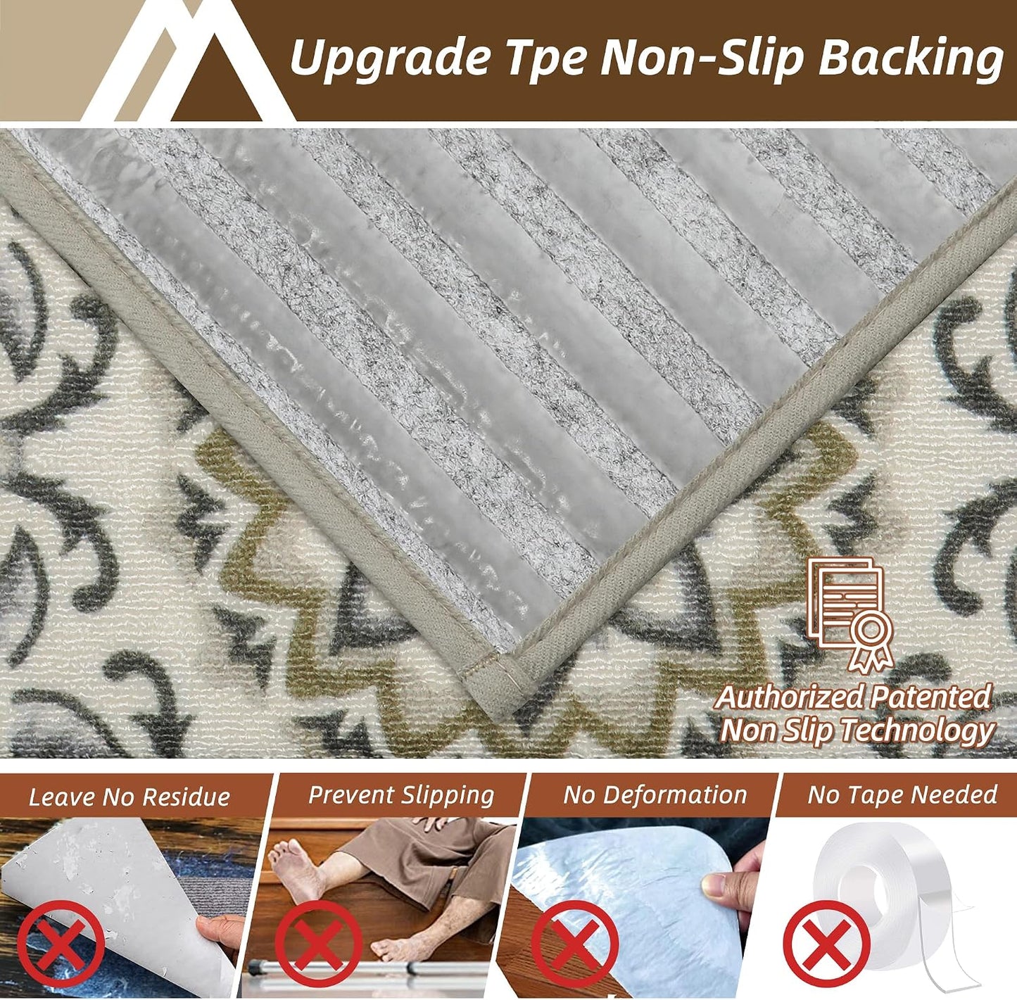 COSY HOMEER Stair Treads for Wooden Steps Non Slip Washable 8" X 30" 4pcs | Self Adhesive,Peel and Stick,Soft Carpet Stair Treads for Kids,Elder,Pet,Residue Free,Reusable Stair Runner,Multi-Surface Use