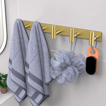 VAEHOLD Black Hat and Coat Wall Mount Rack - 3 Hooks for Robes, Bags, Keys, and Towels - Bathroom Towel Hanger Organizer (1 Pack)