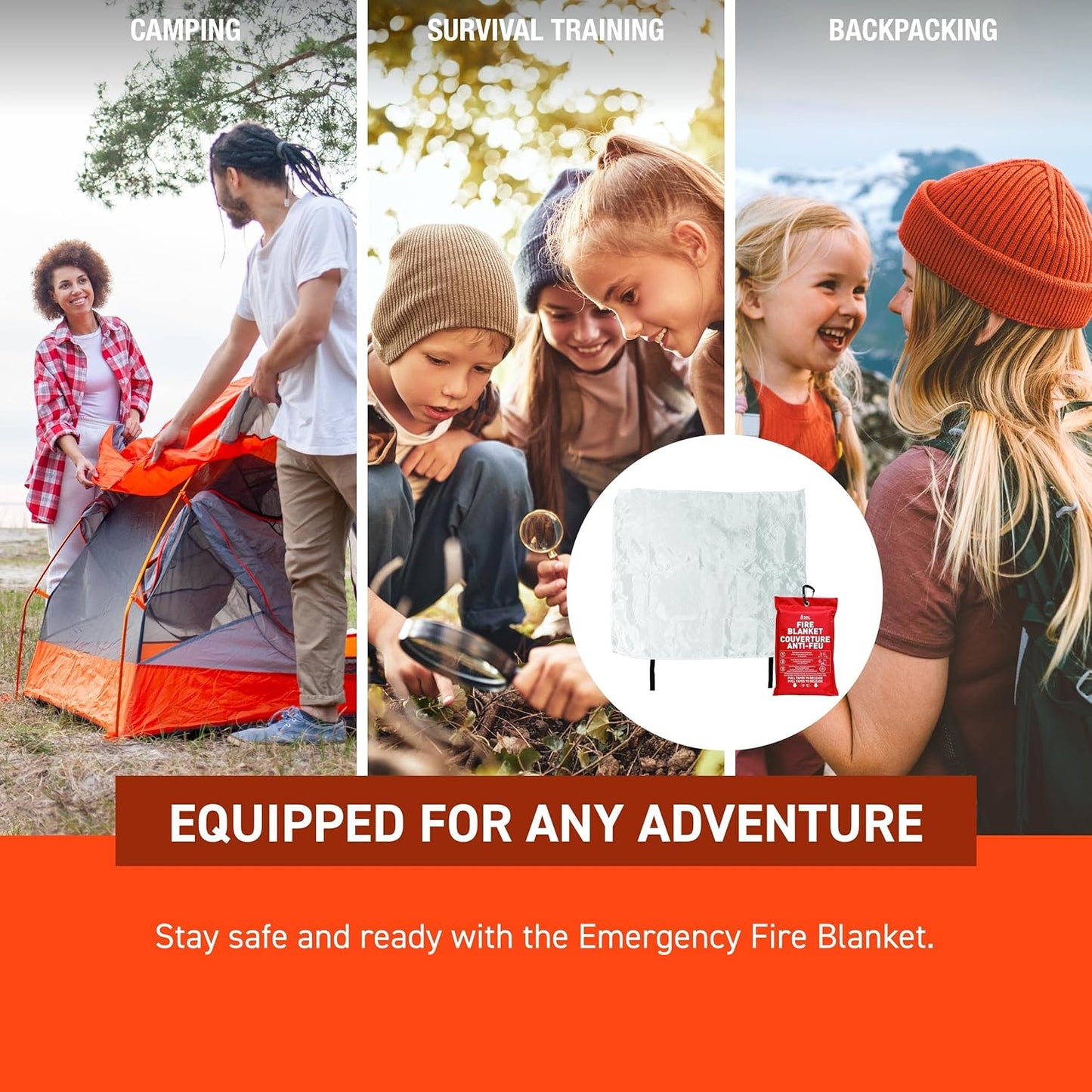 Survive Outdoors Longer Emergency Fire Safe Fire Blanket