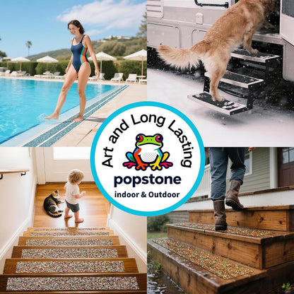 Waterproof Anti-Slip Traction Tape | 2" x16.5 FT | Heavy-Duty EPDM Rubber, Strong Grip & Barefoot Gentle | Indoor & Outdoor Solution: Poolside, Bath, Ramps, Stairs, Board Steps