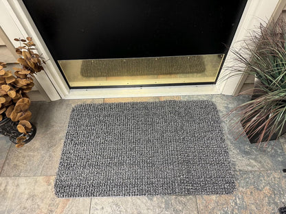 Outdoor Scraper Doormat with Rugged Textured Surface | 49.5 x 80 cm, Heavy Foot Traffic, Mud & Dirt Scraper, Low Maintenance, Fits Standard Doorways