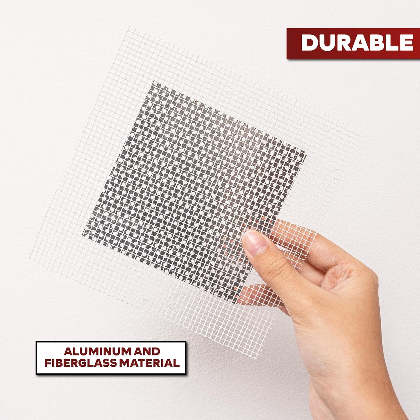 XFasten Drywall Repair Kit 12-Pack 4/6/8 Inch Aluminum Dry Wall Repair Patch Kit, Wall Patch Kit for Holes Drywall, Sheetrock Repair Kit, Ceiling Mesh Self-Adhesive Drywall Hole Repair Kit