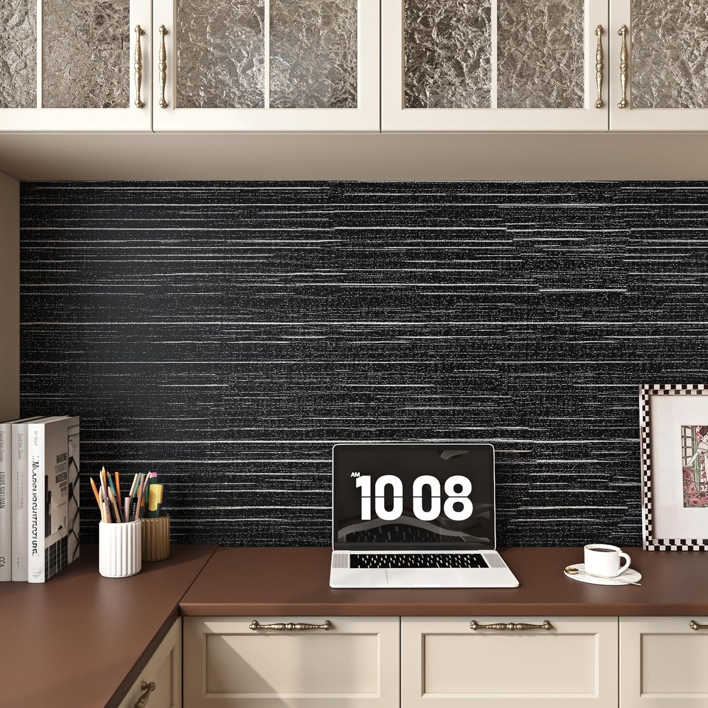 Livelynine Neutral Textured Wallpaper Peel and Stick Wall Paper for Bedroom Bathroom Living Room Removable Cream Textured Contact Paper for Cabinets Furniture Self Adhesive Vinyl Wrap 15.8x78.8
