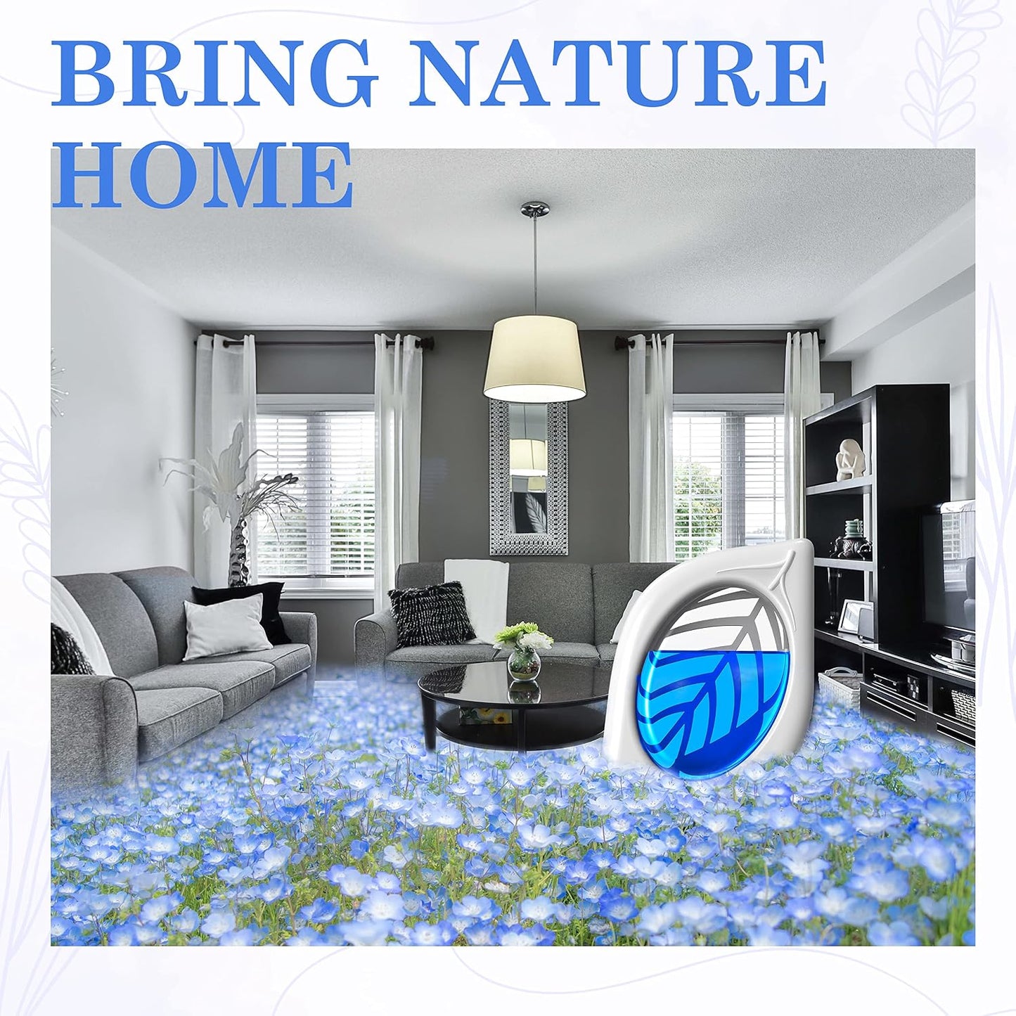 Air Freshener for Home, 4 Pack, Eucalyptus & Mint, Odor Eliminator for Small Area Closets Bathroom Pets Strong Odor, Up to 120 Days