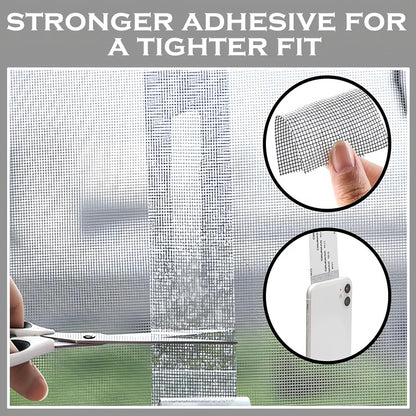 Window Screen Repair Tape, Strong Adhesive Screen Repair Tape Screen Repair Kit Fiberglass Screen Tape Mesh Repair Suitable for mesh Doors and Windows (3 Colors)