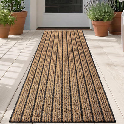 Outdoor Front Door Mat 32" x 48", Dirt Trapping Outside Entrance Rug, Non Slip Shoe Scraper, Heavy Duty Commercial Rug for Patio, Garage, Traffic Area, Office, Roll Packing