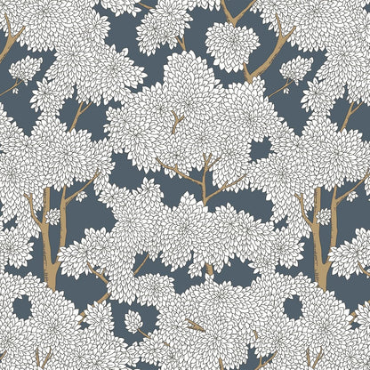 JiffDiff Tree Wallpaper Peel and Stick Jungle Wall Paper Forest Mural Stick on Wallpaper Modern Waterproof Self Adhesive Contact Paper (17.3" x 120" Cream)