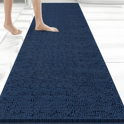 Bcoimo Bathroom Rugs 24x17, Bath Mats for Bathroom Non Slip with Rubber Backing,High Absorbent Microfiber Bath Rugs Quick Drying, Machine Washable, Durable Decor
