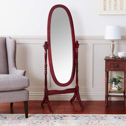 Crown Mark Cheval Mirror, Oak