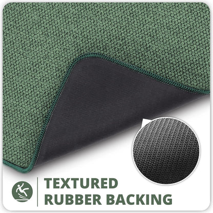Bath Mat,Ultra Thin Bathroom Rugs,Rubber Bath Mats for Bathroom,No Slip Bath Rugs,Quick Dry,Machine Washable,Low Pile,Absorbent,Shower Outside,Sink,Home Decor Accessories.Grey,1'5"x2'3"(17x27Inch)