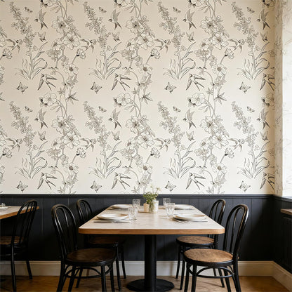 Peel and Stick Wallpaper Removable Self-Adhesive, Renter Friendly Waterproof Vinyl Contact Paper, Boho Self Stick Wall Paper for Bedroom Bathroom Cabinet Furniture Makeover, 17.5" x 118"