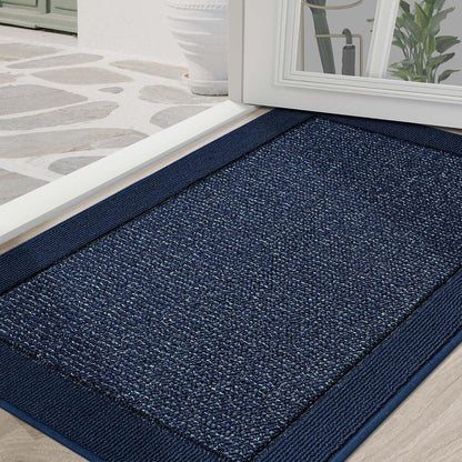 BEQHAUSE Indoor Door Mat 20" x 32", Dirt Trapper Door Mats Non-Slip Entryway Rugs Washable, Resist Dirt Absorbent Welcome Mat, Low Profile Floor Mats for Front Back Door and Entryway, Taupe