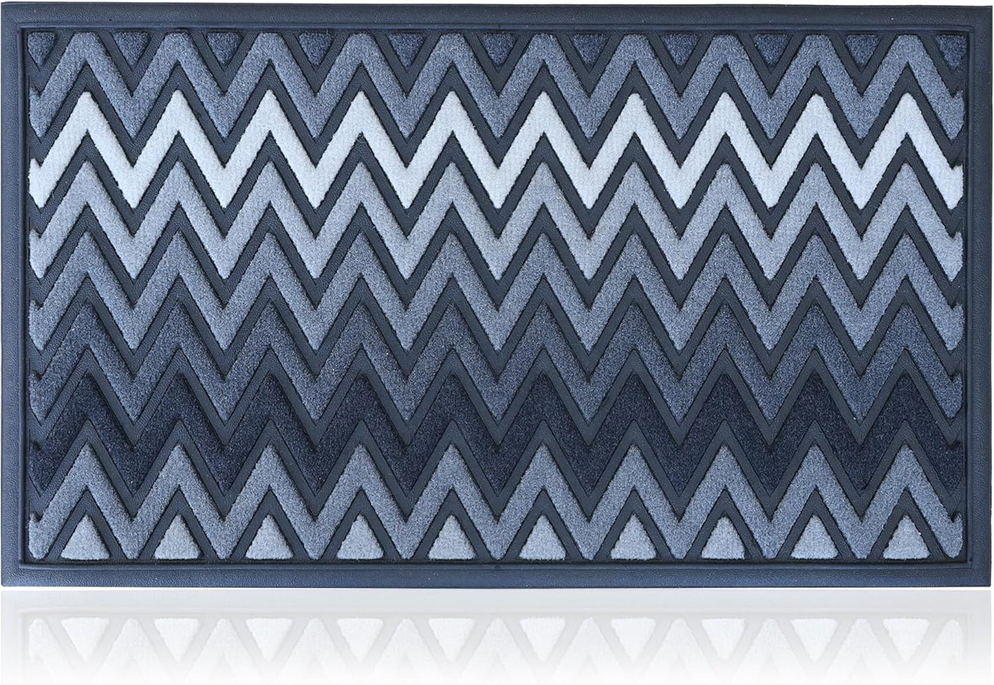 Extra Durable, Superior Absorption, Front Door Mat for Outdoor & Indoor - Welcome Mat for Entryway, Entrance, Patio, Porch - Waterproof, Non-Slip Backing, Coarse Fibers (Scales,17x29)