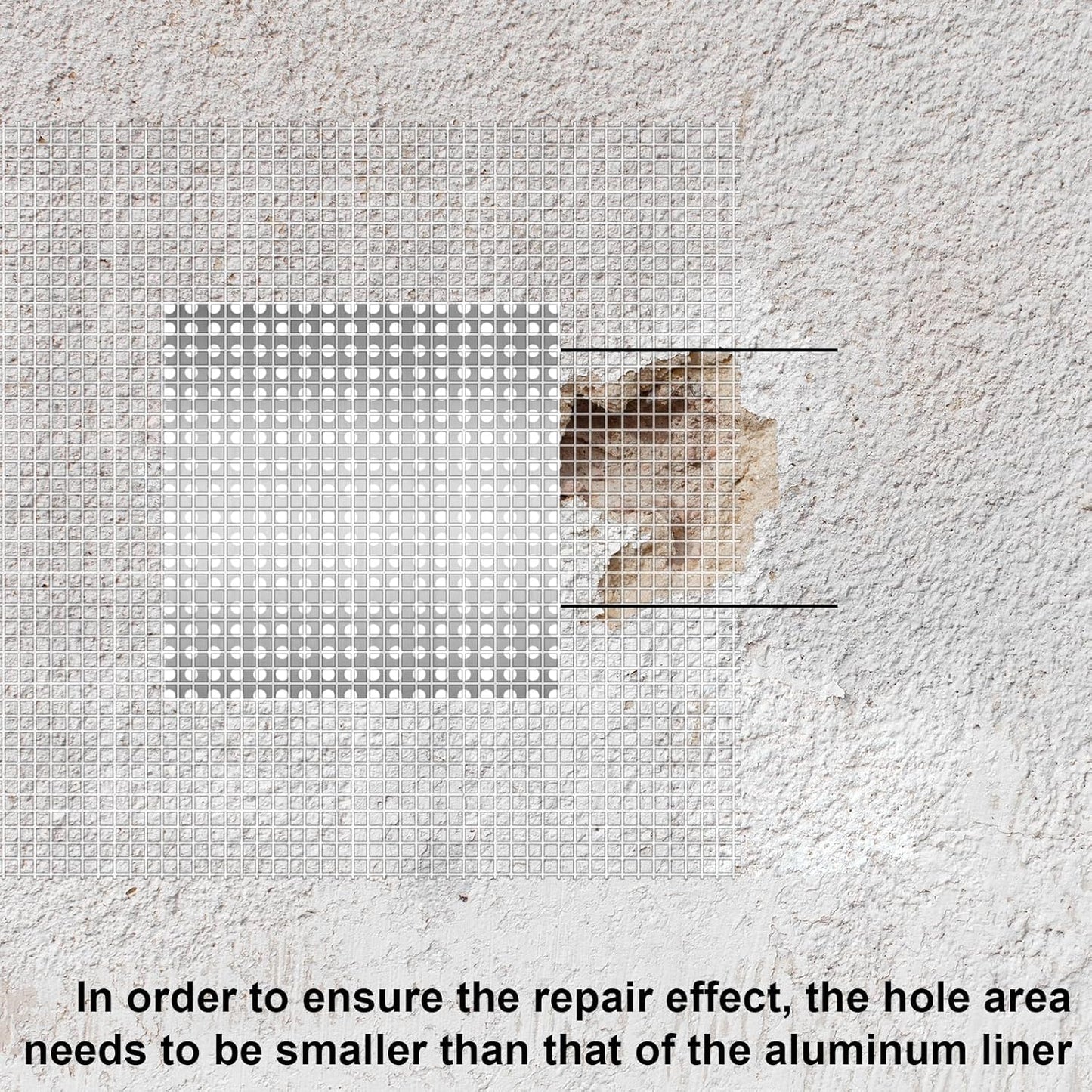 11 Pack Wall Repair Patch Kit, 2 Inch Wall Patch Repair with Scraper Self-Adhesive Drywall Repairs Patch Aluminum Mesh Repairs Patches Walls Hole Repairing Patches for Damaged Walls Ceilings Repairing