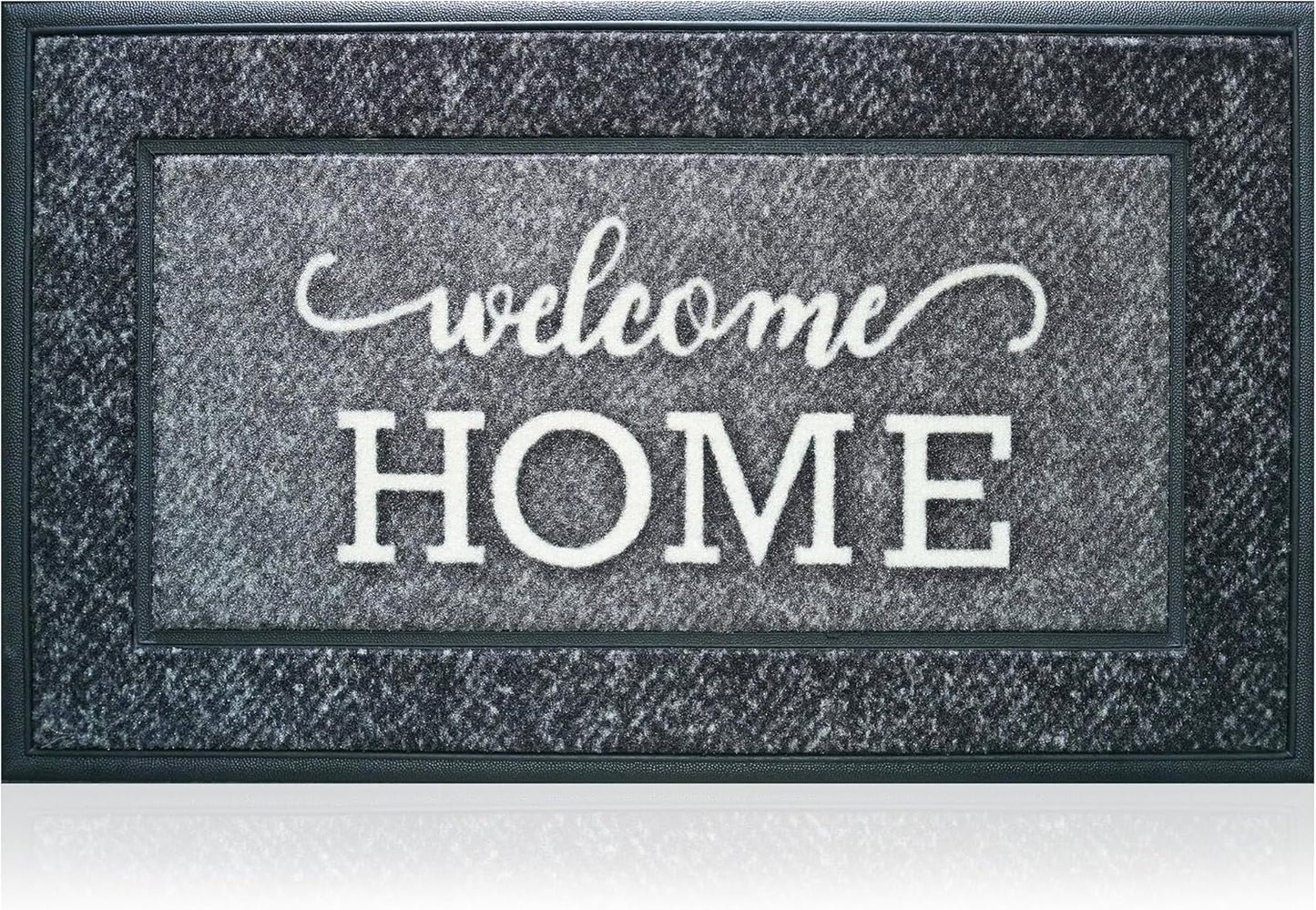 Extra Durable, Superior Absorption, Front Door Mat for Outdoor & Indoor - Welcome Mat for Entryway, Entrance, Patio, Porch - Waterproof, Non-Slip Backing, Coarse Fibers (Scales,17x29)