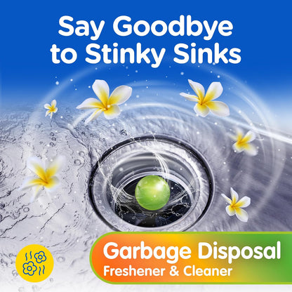 COMPAC HOME Plink Garbage Disposal Cleaner and Deodorizer, Air Fresheners for Garbage Disposal, Lemon Scent, Home Cleaning Products for Kitchen Sink and Clogged Drains, 20 Count (Pack of 1)
