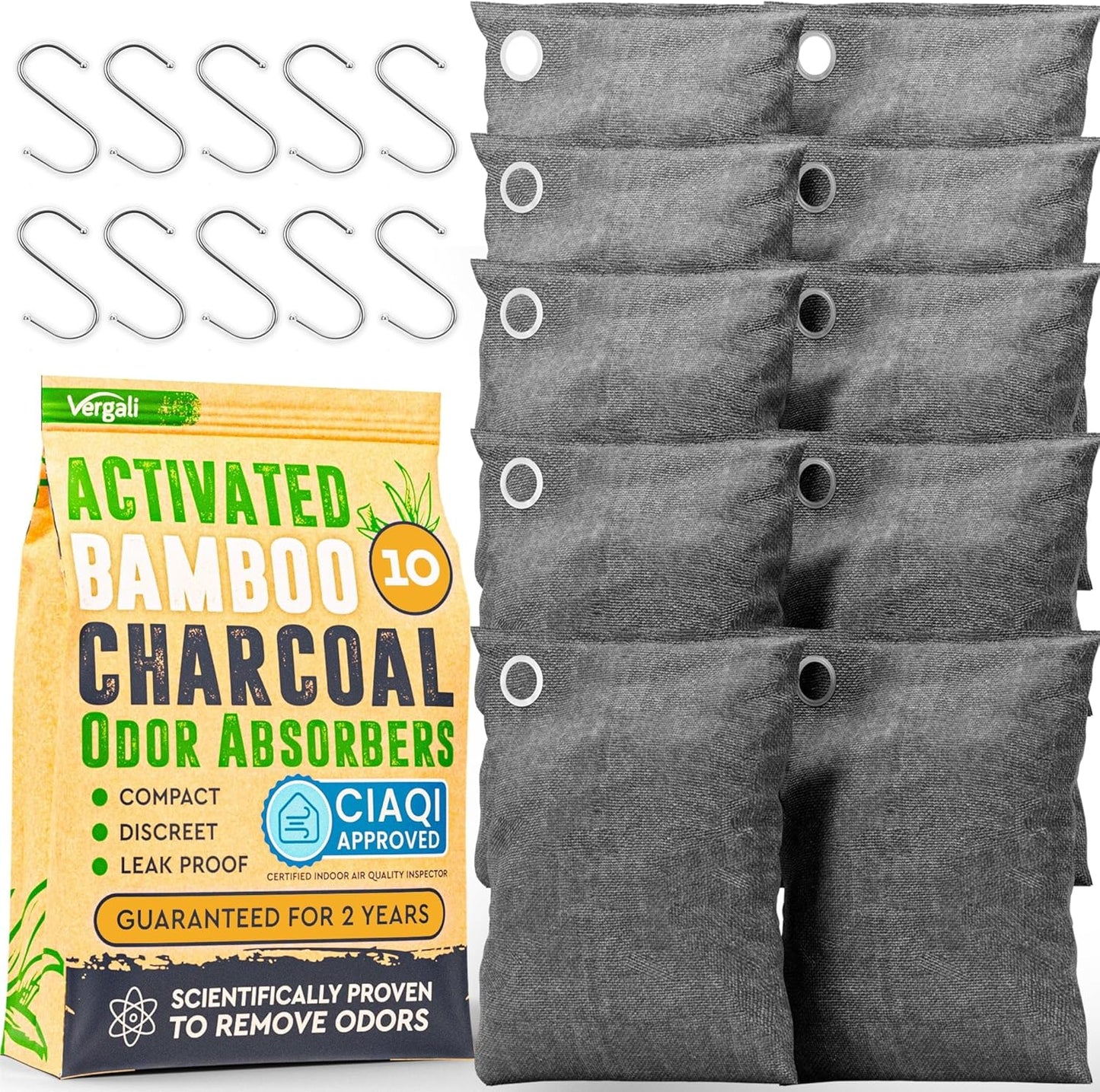 Activated Charcoal Shoe Odor Elimination Bags. Remove Strong Odors in Car, Closet, Basement. 6 Activated Charcoal Bags Odor Absorbers for Home. Bamboo Charcoals Air Purifying Bag Charcoals Deodorizer