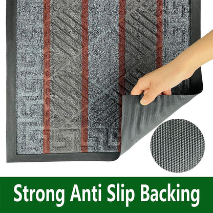 DM23 Heavy Duty Front Door Mats Non Slip Rubber Backing Entrance Mat Shoes Scraper Welcome Mat