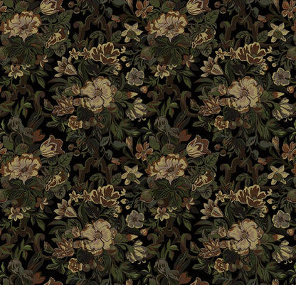 Dimoon 17.3''x78.7'' Peel and Stick Wallpaper Floral Cute Contact Paper Vintage Village Country Cottage Wallpaper Farmhouse Yellow Beige Renter Friendly Geometry Waterproof Embossed Kitchen Bedroom