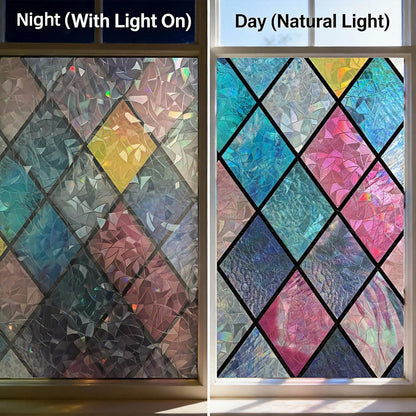 Frosted Privacy Window Film - Two-Way Blur Effect, Maximum Light Transmission, Static Cling No Glue, Easy Cut for Bathroom, Bedroom, Shower Room, Glass Doors (Frosted White, 17.5"x 78.7")