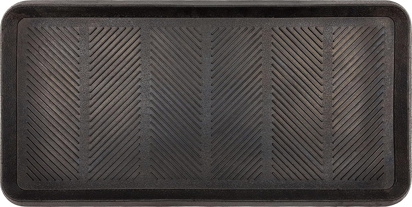 Mohawk Home Boot Tray Utility Solid Black (1'3"x2'5") Utility Mat
