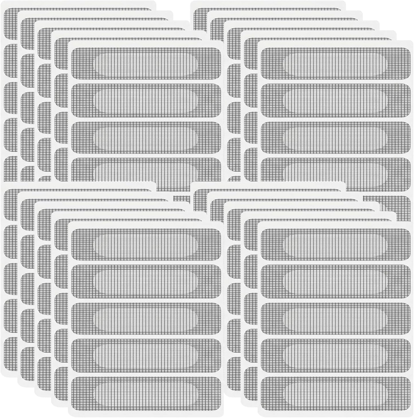 Screen Patch Repair Kit, 100 Pcs Self-Adhesive Window Screen Repair Tape, Gray Breathable Mesh Patches for, Doors Tape Mesh