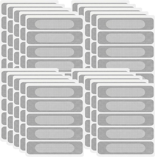 Screen Patch Repair Kit, 100 Pcs Self-Adhesive Window Screen Repair Tape, Gray Breathable Mesh Patches for, Doors Tape Mesh