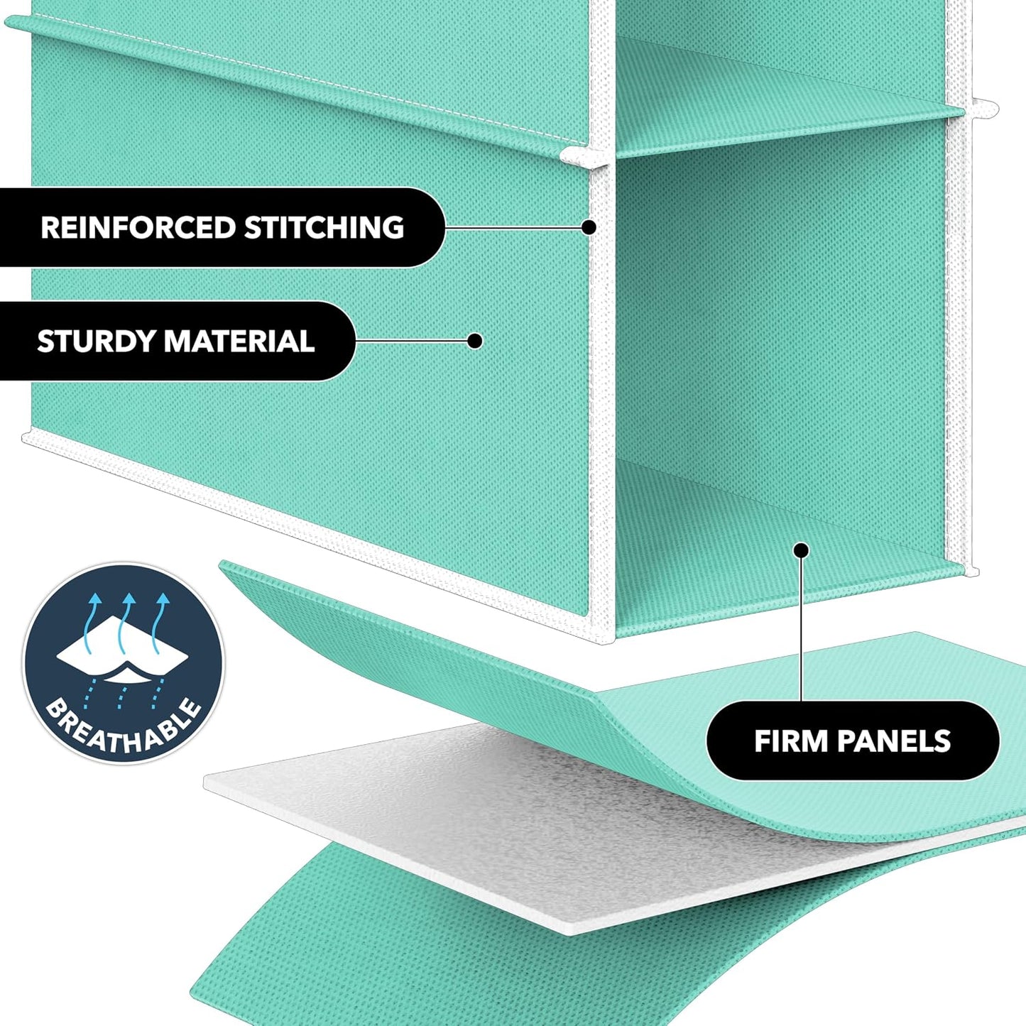 Simple Houseware 10 Shelves Hanging Shoes Organizer Holder for Closet, Grey