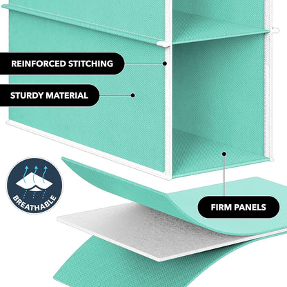 Simple Houseware 10 Shelves Hanging Shoes Organizer Holder for Closet, Grey