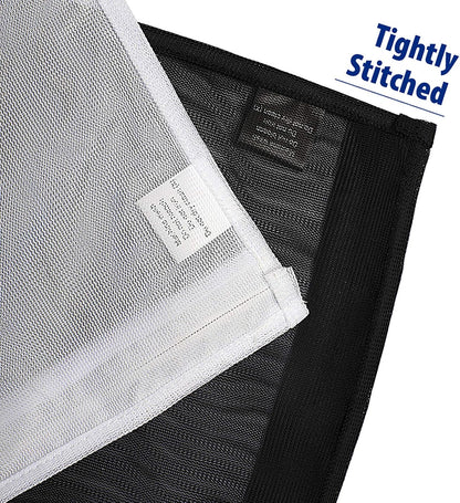 TENRAI 5 Pack (2 Large & 3 Medium) Delicates Laundry Bags, Bra Fine Mesh Wash Bag, Zippered, Protect Best Clothes in The Washer (5 Black, Set of 5)